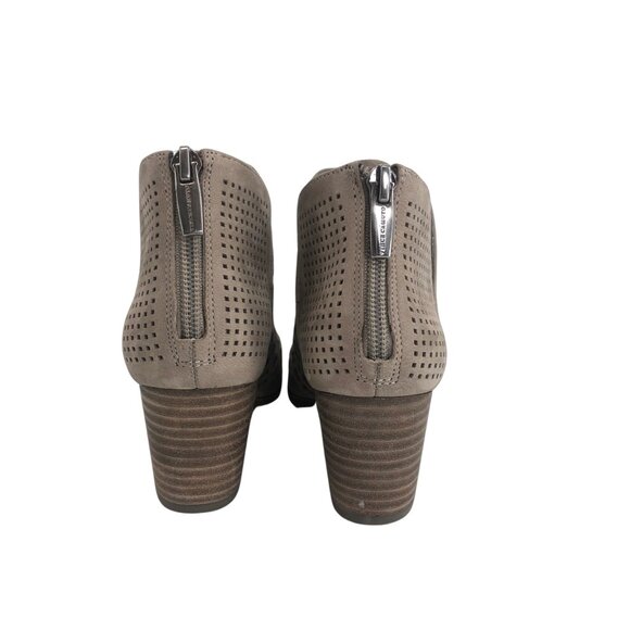 Vince Camuto Neeja Ankle Booties Sz 6.5 Cutout Suede Winter & Summer New Flaw - Picture 8 of 10